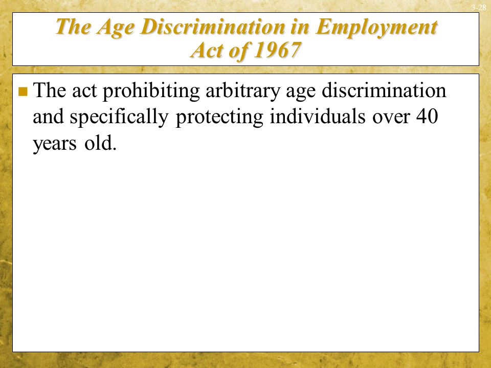 Age Discrimination in Employment Act of 1967